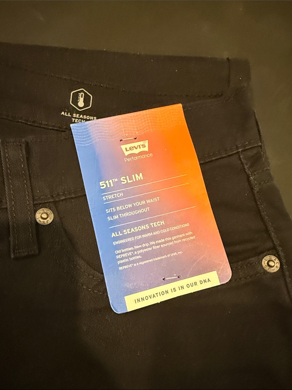 Levi's 511™ Slim Men's Jeans - Black Length -36 inchs!